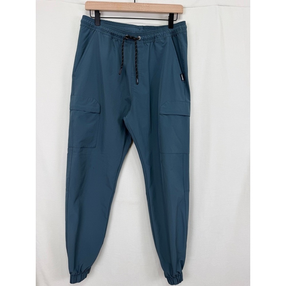 Hawk Mens Stretch Utility Cargo Joggers Size Medium Blue